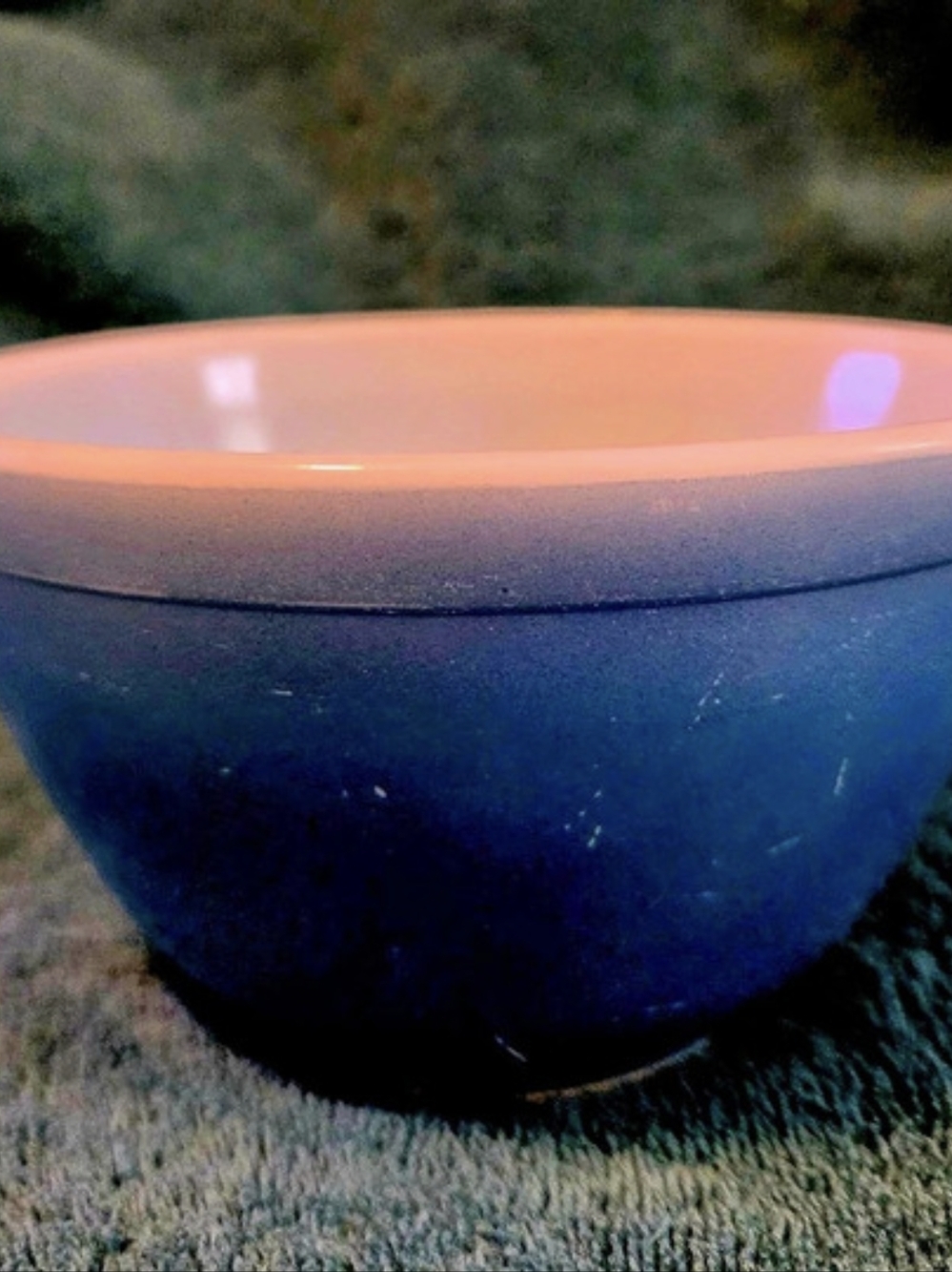 Vintage 401 Blue Pyrex Mixing Bowl 1.5 Quarts